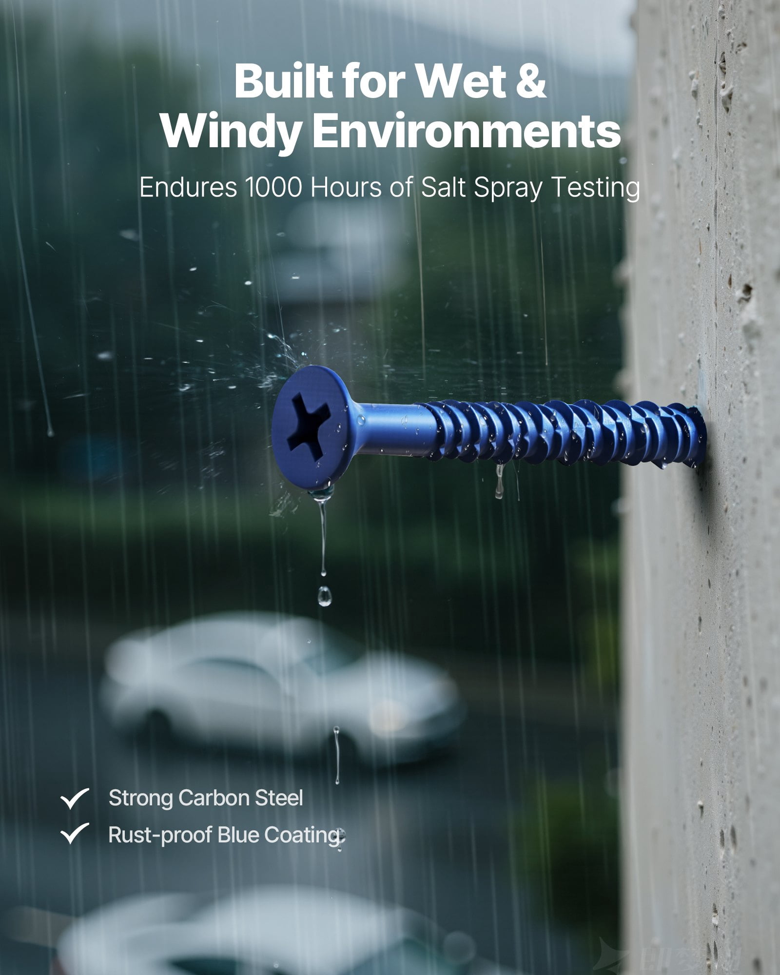 (Weiyi-EC)-- Concrete Screws Masonry Screws 3/16 Inch 100 PCS 5 Lengths Phillips Head **--（ uip;'l,）