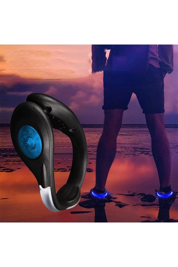 LED Shoe Clip Lights Waterproof Night Running Safety Gear for Runners Joggers and Walkers High Visibility LED Adjustable Clip