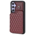 thumbnail image 2 of Funda con textura de cuadrícula y cordón para Samsung Galaxy A54 5G (negra), 2 of 5