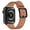 Brown/Black, variant on WFEAGL Genuine Leather iwatch Band for iWatch Series 42mm 44mm 45mm Purple/Silver