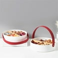 thumbnail image 6 of 4 Compartments Snacks Box Dried Fruits Tray Candy Box Nut Platters Dish Platters, 6 of 14