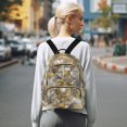 thumbnail image 7 of JIALIOU Mini Backpack Purse for Women Quilted Casual Daypack Small Travel Shoulder Bag, Abstract Silver Geometric, 7 of 7