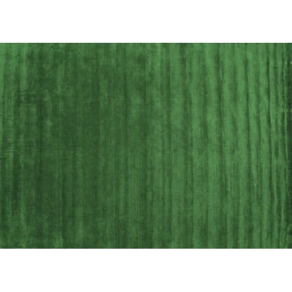 Ahgly Company Indoor Rectangle Abstract Green Contemporary Area Rugs, 4' x 6'