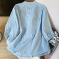 thumbnail image 5 of My Orders Cute Summer Tops for Women Floral Button Down Blouses for Women Plus Size Athletic Tops Women Xl White Summer Tops for Women Cotton Summer Button Boho Top, 5 of 6