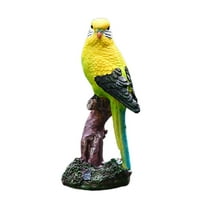 Decorations Statue Sculpture with Resin Parrot Ornament,Hand-Painted with Vibrant Colors, Durable Material for Outdoor Use, Enhances Spaces with Artistic Touch
