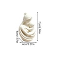 thumbnail image 4 of Shelf Decorations for Living Room Home Decorations for Living Room 3 Inch Mother and Child Art Statue Modern Living Room Decor Mother S Day Gift White Minimalist Home Decor 1, 4 of 7