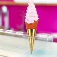 thumbnail image 2 of KAKOWELY Cono de helado artificial, modelo de helado falso, simulación de postre, modelo de exhibición de cono de helado falso, 2 of 5