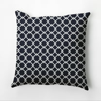 Simply Daisy 16" x 16" Link Lock Geometric Outdoor Pillow, Navy (1 count)