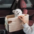 thumbnail image 2 of Puppy Cat Bed for Car Portable Dog Bed Travel Dog Carrier Protector for Samll Dogs Safety Car Central Control Pet Seat Chihuahua ShopWise Round, 2 of 12