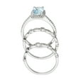 thumbnail image 6 of Gin & Grace 14KT WG Genuine Aquamarine and diamond accent Ring, 6 of 6