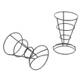 2Piece French Fry Stand Cone Basket Holder For Fries Fish And Chips