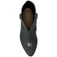 thumbnail image 4 of Journee Womens Underwood Western Star Detail Pointed Toe Cuban Heel Casual Comfort Ankle Booties, Widths Available, 4 of 9