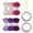 Combination 4, variant on 6Rolls Hollow Braided Cord 7mm 5Meters Polyester Rope String Assorted Color for Art Craft Knitting and Home Decoration
