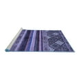 thumbnail image 2 of Ahgly Company Machine Washable Indoor Rectangle Abstract Blue Modern Area Rugs, 7' x 10', 2 of 4
