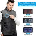 thumbnail image 3 of WINWARM Men's Electric Heated Vest Jacket Fast Warm up Heating Coat 3 Speed Adjustable Machine Washable Cotton Padded Heated Outerwear Thermal, 3 of 8