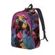 thumbnail image 1 of Fotbe Cartoon Big-Eyed Dog Mochila de Lona con Estampado, Mochila Duradera, Mochila Versátil de Alta Calidad, Mochila Compacta Vintage-Small, 1 of 5