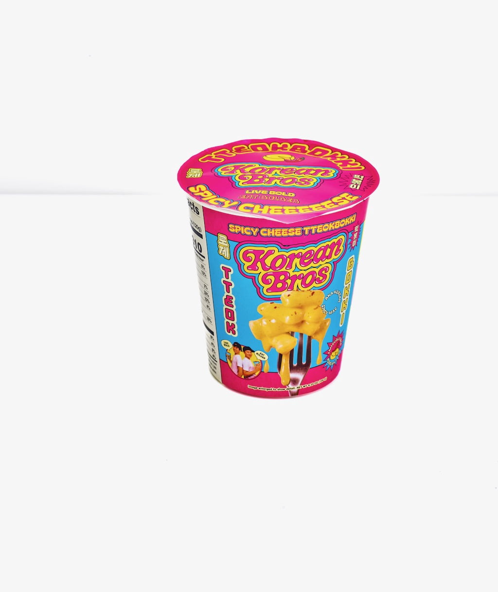 Korean Bros Spicy Cheese Tteokbokki Cups 6pk, Ready in Minutes