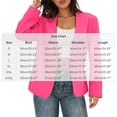 thumbnail image 3 of Guieoi Plus Size Fall Blazer for Women Long Sleeve Business Casual Office Jacket Pink XXXL, 3 of 9