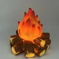 thumbnail image 5 of Battery Operated LED Campfire Night Light with Realistic 3D Flame Effect, Flameless Fire Pit Firewood Lamp for Halloween Christmas Party Decor, Home Garden Yard Camping Decorations, 5 of 5
