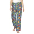 thumbnail image 2 of Goofa Fruit Ice Cream Printed Soft Pajama Pants for Women, Wide Leg Comfy Casual Lounge Yoga Pants-X-Large, 2 of 9