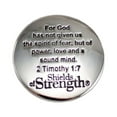 thumbnail image 2 of Stainless Steel Golf Ball Marker/ Pocket Token-2 Timothy 1:7 by Shields of Strength, 2 of 2