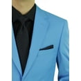 thumbnail image 2 of Presidential Giorgio Napoli Men's Two Button Suit Sky Blue, 2 of 5