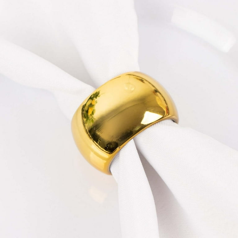 Efavormart PCS Wholesale Gold Acrylic Napkin Rings for Place