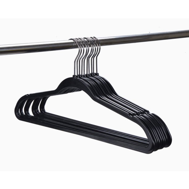 Quality Hangers Clothes Hangers 50 Pack NonVelvet Plastic Hangers