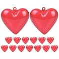 thumbnail image 1 of 15 cajas de dulces con forma de corazón para San Valentín, adornos de corazón de plástico transparente, rellenables, suministros para fiestas, cajas de dulces para fiestas., 1 of 5