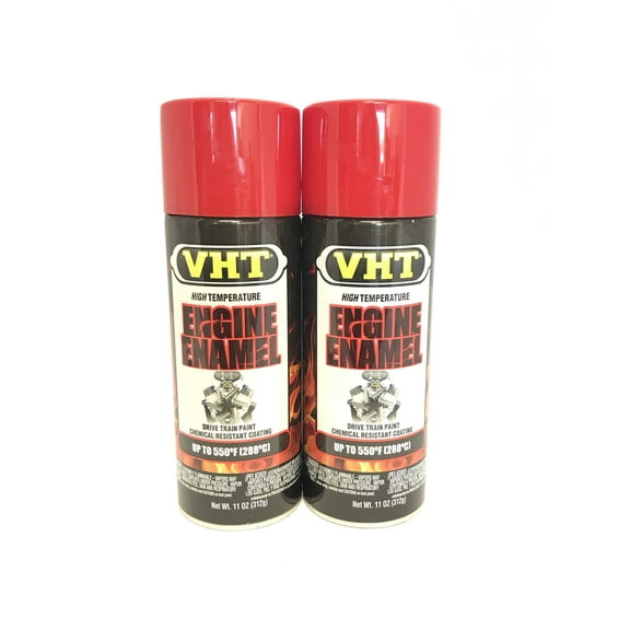 VHT SP121-2 PACK RED Engine Enamel High Heat Drive Train Paint - 11 oz