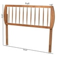 thumbnail image 5 of Baxton Studio Norman Contemporary/Modern Back Support Rubberwood Headboard, King, Ash Walnut, 5 of 8