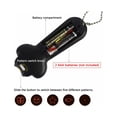 thumbnail image 3 of 3-in-1 Interactive Pet Light Toy for Cats & Dogs - Red Dot, UV, Mini Torch Modes, Cute Cat Paw Design with Soft Silicone Buttons, High-Quality Plastic Case, Hanging Iron Chain, Battery-Powered (2 AAA, 3 of 5