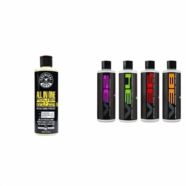 Paquete de abrillantadores y compuestos Chemical Guys All in One, 480 ml