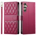 thumbnail image 1 of For Samsung Galaxy A25 5G (Global) (161.0 x 76.5 x 8.3mm) Case Rhombus Stitching Wallet Stand Leathe, 1 of 5