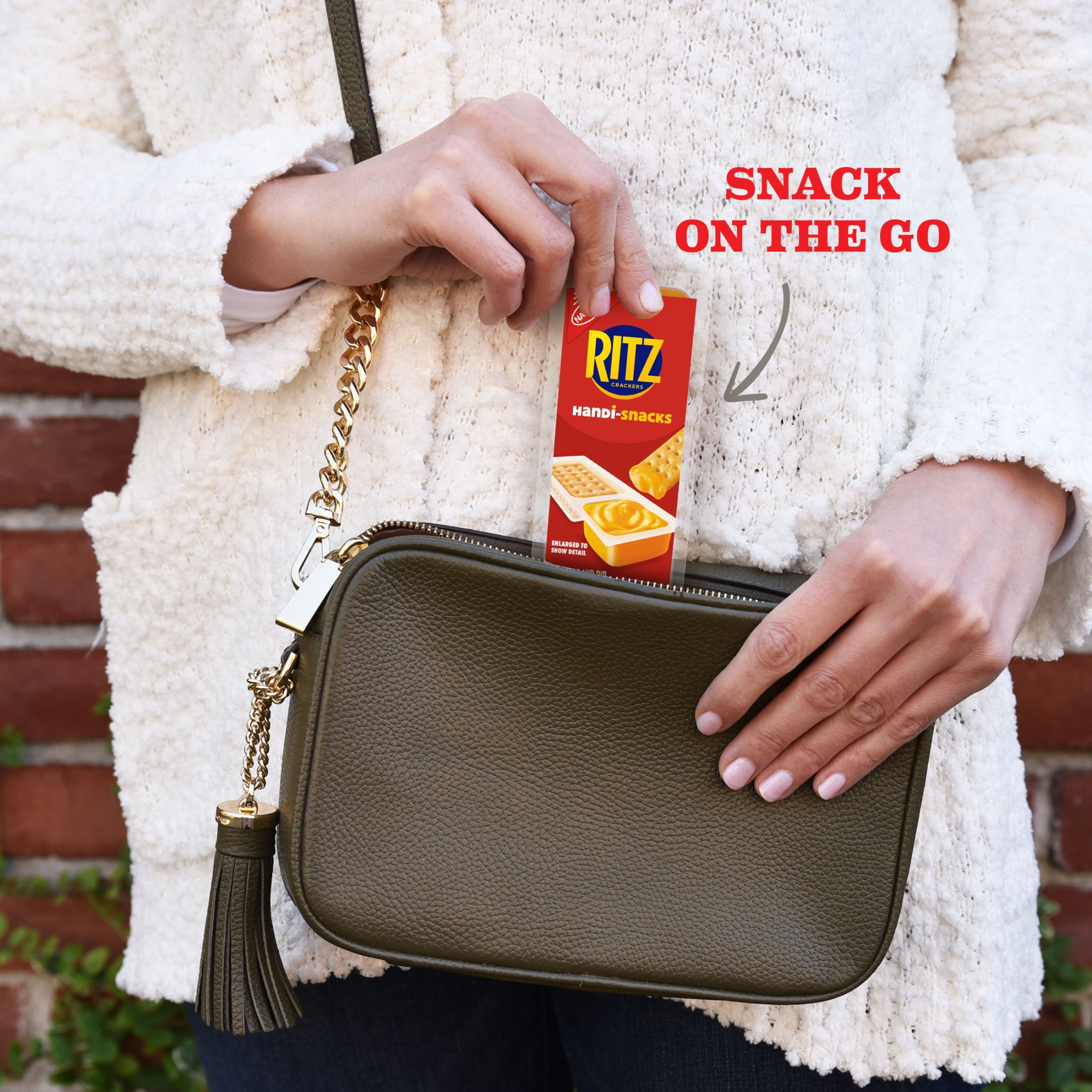 Handi-Snacks RITZ Crackers 'N Cheesy Dip Snack Packs, 10 Snack Packs