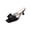 Black, variant on Women's Bow Kitten Heels Mules Sandals Square Toe Stiletto Mules Slip on Wedding Prom Shoes