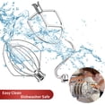 thumbnail image 3 of Stainless Steel 3 Piece kit Attachments for KitchenAid Stand Mixer and 5.5-6 Quart Bowl, Dishwasher Safe (5.5-6QT Flat Beater, 6QT Dough Hook, KN256 6-Wire Whip Attachment), 3 of 7
