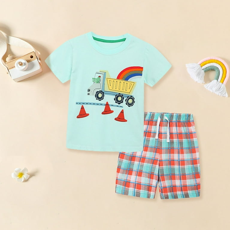 KVPLBQFD Baby Girl Summer Outfit Sweat Outfits for Boys 4t Boys