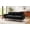 Black + Primary Living Space + Cushion Back + American Design + Square Arms + Foam + Chenille, variant on Modern Style Loveseat Sofa 75.75" Sofa Couch 2-seater Sofa with Spacious Seating Area for Living Room, Black