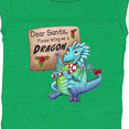 thumbnail image 4 of Inktastic Dear Santa, Please Bring Me a Dragon- Christmas wish Boys or Girls Baby Bodysuit, 4 of 5
