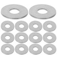 thumbnail image 1 of unbranded 50 Pcs Rondelles Plates en Métal Rondelles Plates en Acier Inoxydable Argent pour Vis, 1 of 8