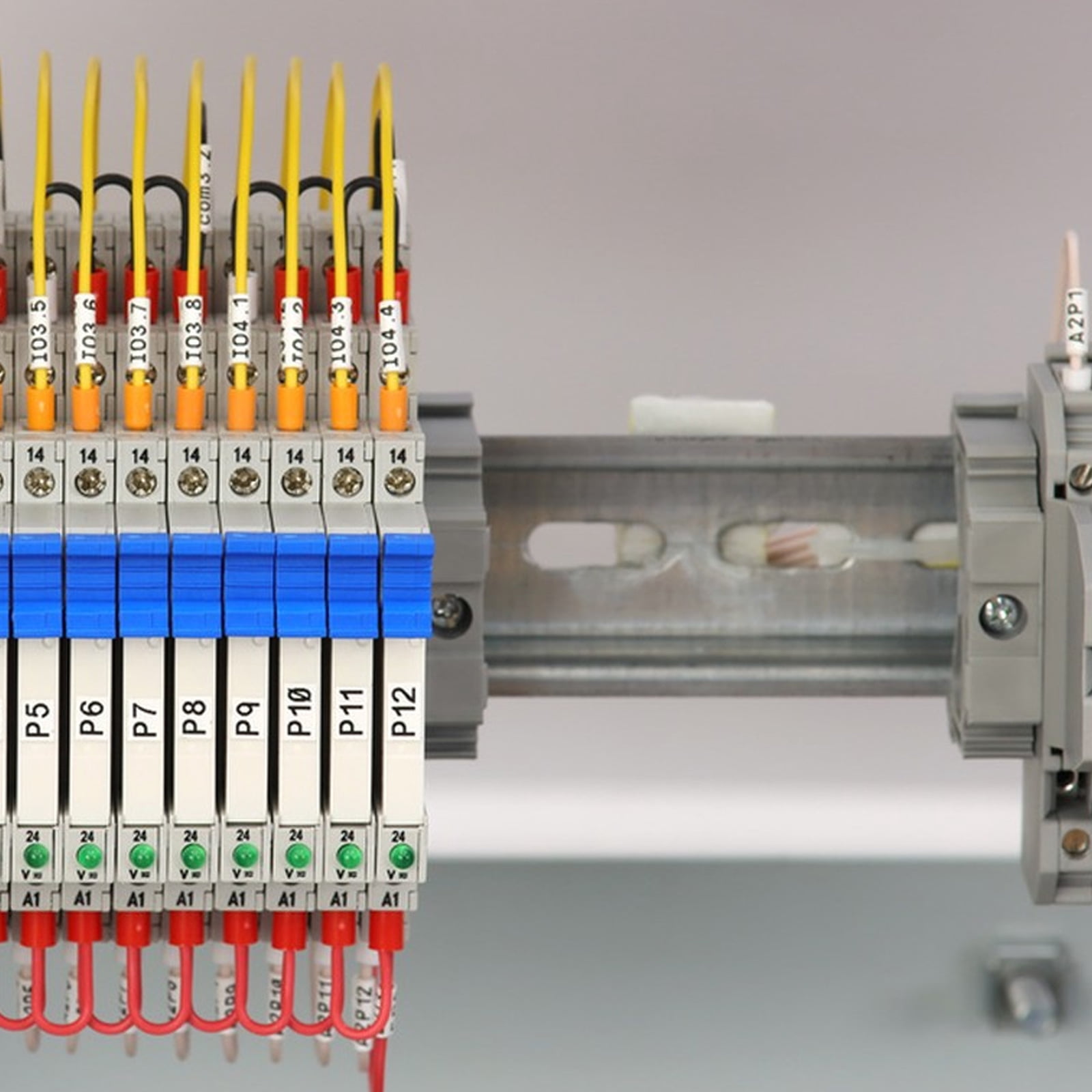 Tineasur 10Pcs Silver Aluminum Din Rail for Electrical Installation and Mounting Guide with Slotted Design