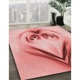 thumbnail image 2 of Ahgly Company Indoor Square Patterned Pastel Pink Area Rugs, 8' Square, 2 of 6
