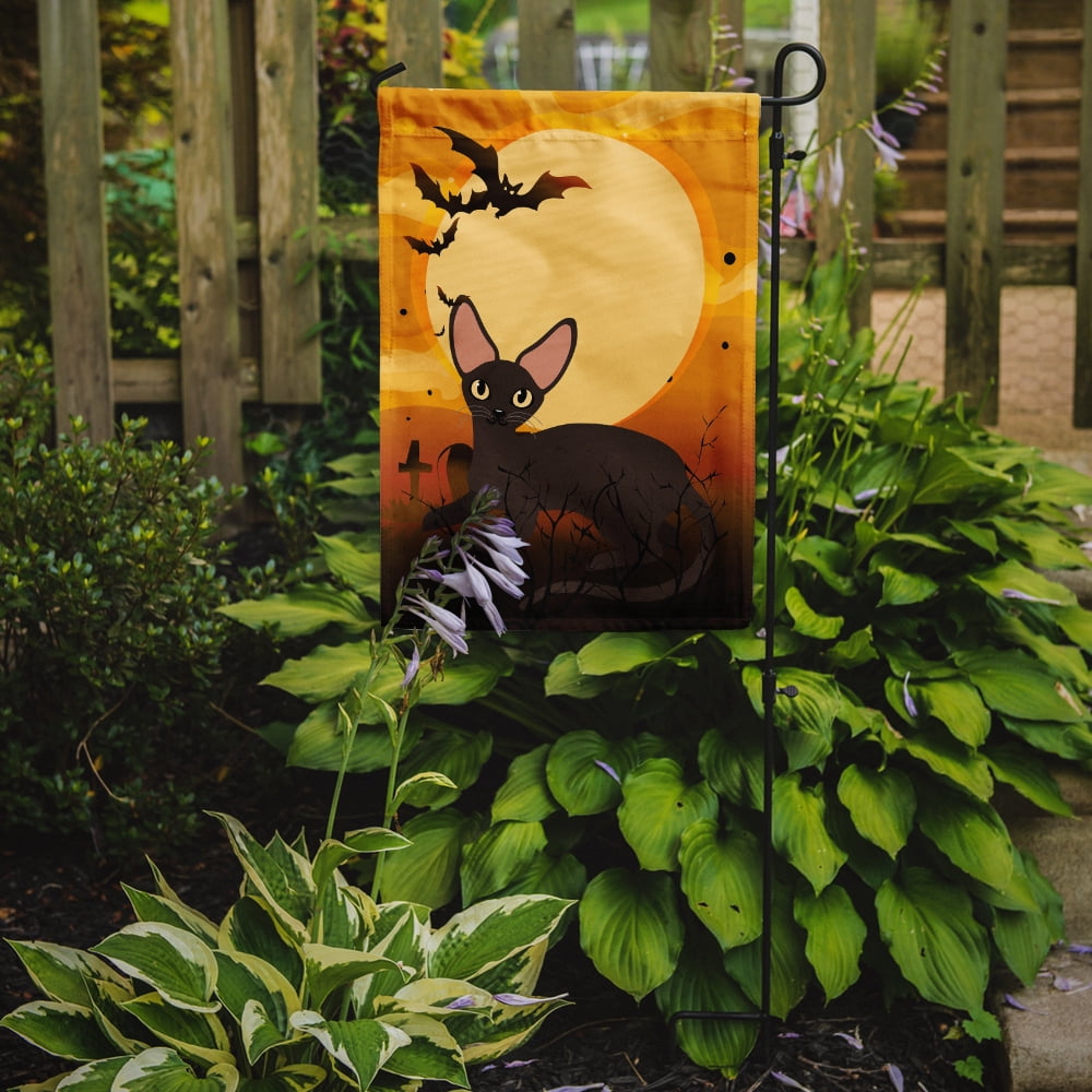 Halloween Peterbald Cat Garden Flag