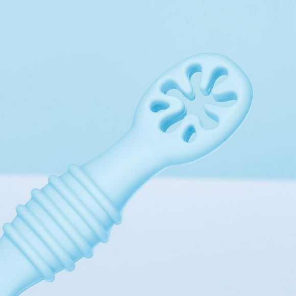 Cuchara de silicona, 6 piezas Cuchara de silicona para bebés Cuchara de silicona para bebés Cuchara para bebés elaborada con cuidado