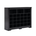thumbnail image 4 of Shoe Cabinet, 24 Pair Freestanding Shoe Rack Storage Organizer, Modern Shoe Storage Cabinet with Shelves for Hallway Bedroom Closet Entryway (Black), 4 of 9