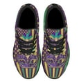 thumbnail image 2 of Mardi Gras Fleur De Lis and Masquerade Mask American flag Shoes Sneakers for Women Men Black Size 9, 2 of 7