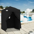 thumbnail image 3 of EAGLE PEAK Flex Ultra Compact 5x5 Pop-up Changing Room Canopy, Portable Privacy Cabana for Pool, Fashion Photoshoots, or Camping (Black), 3 of 10