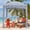 Sea Life, variant on 6'x6' Beach Cabana Tent with UPF 50+ Sun Protection, Detachable Side Wall Shade Canopy for 2-3 Adults, Portable Sun Shelter for Beach Camping Picnic