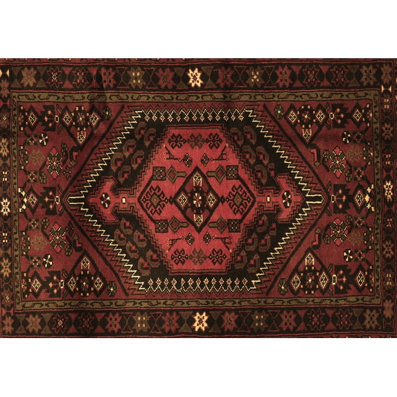 Ahgly Company Indoor Rectangle Persian Brown Traditional Area Rugs, 3' x 5'